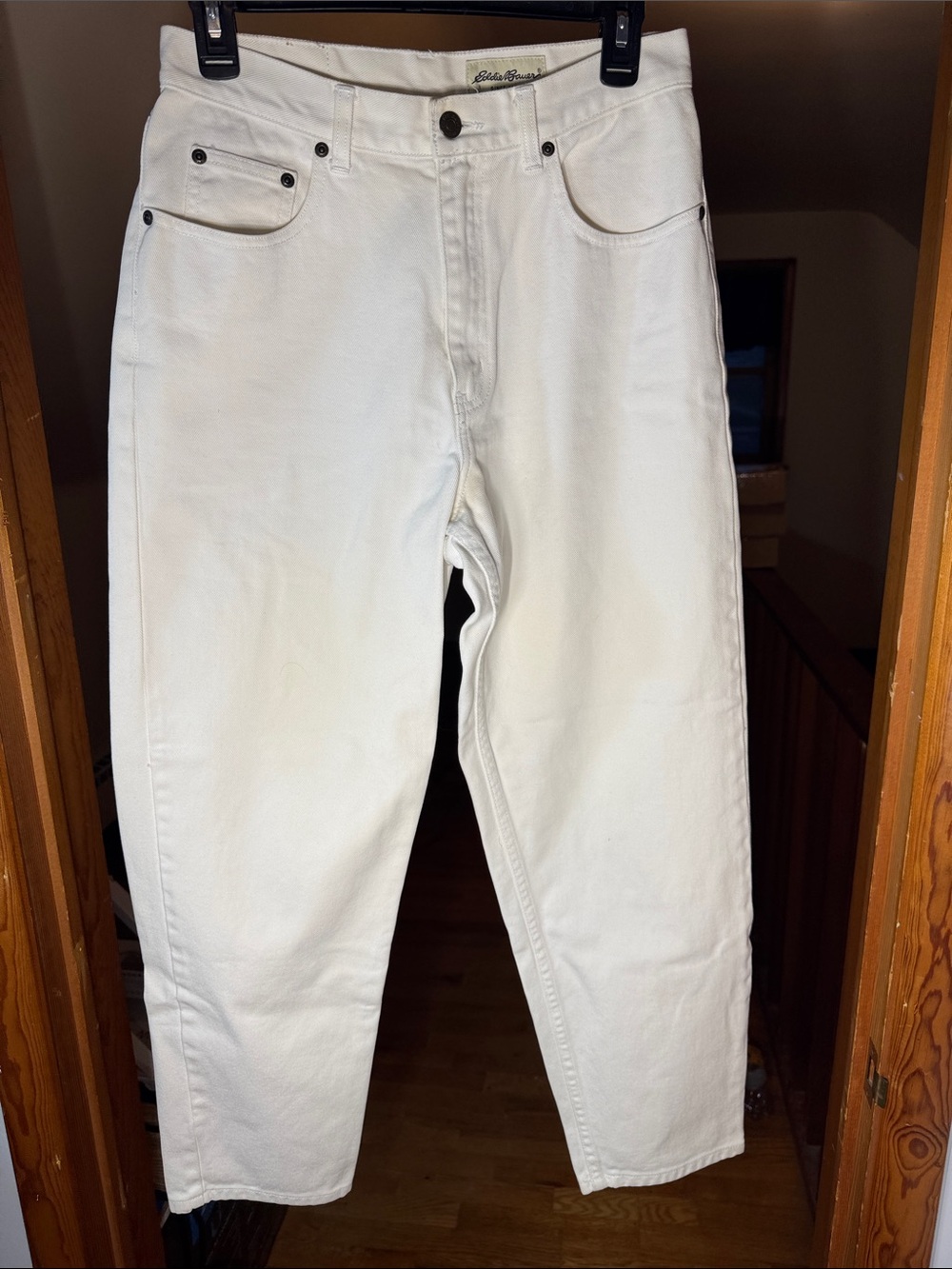 Eddie Bauer Woman’s White Relaxed Jeans